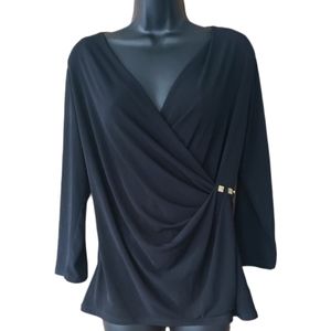 Black Calvin Klien wrap blouse
